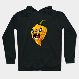 Angry Yellow Hot Habanero Pepper Hoodie